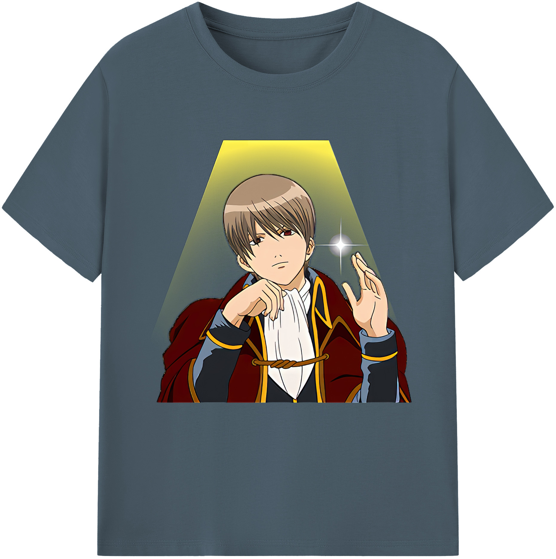 （画像用） ぎんたま 坂田銀時（さかたぎんとき） 神楽 志村新八（しむら しんぱち） GINTAMA Sakata Gintoki Kagura Shimura Shinpachi 綿100％半袖Tシャツ（フロントプリント）